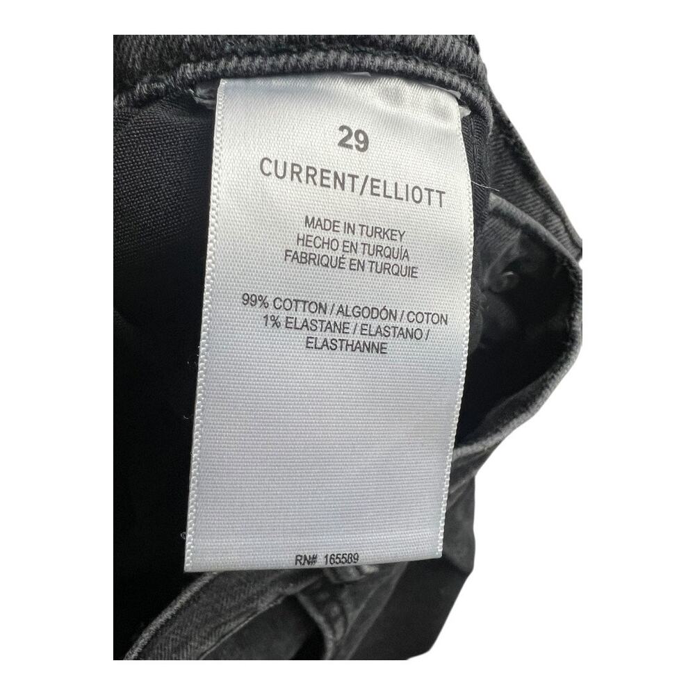 C / E by Current / Elliot Black Jeans 29 Front pleat Retro Tapered denim pants - Picture 4 of 8